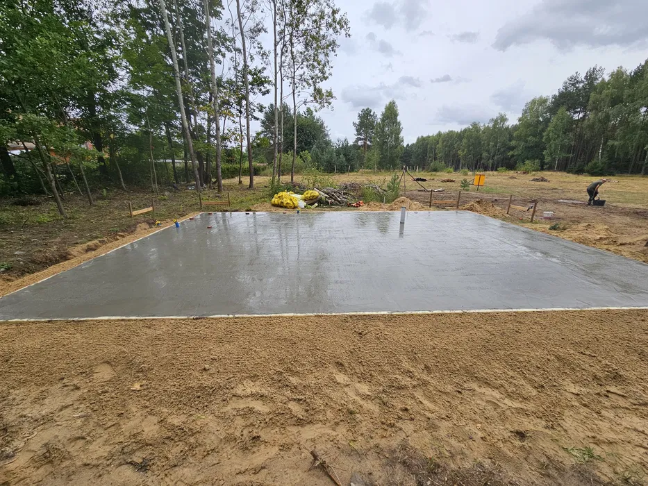 Płyta fundamentowa-dom jednorodziny ,dom na zgloszenie 35 m2