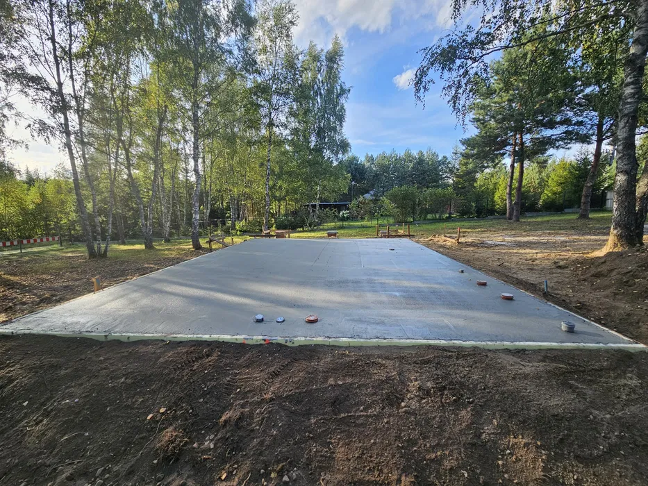 Płyta fundamentowa-dom jednorodziny ,dom na zgloszenie 35 m2