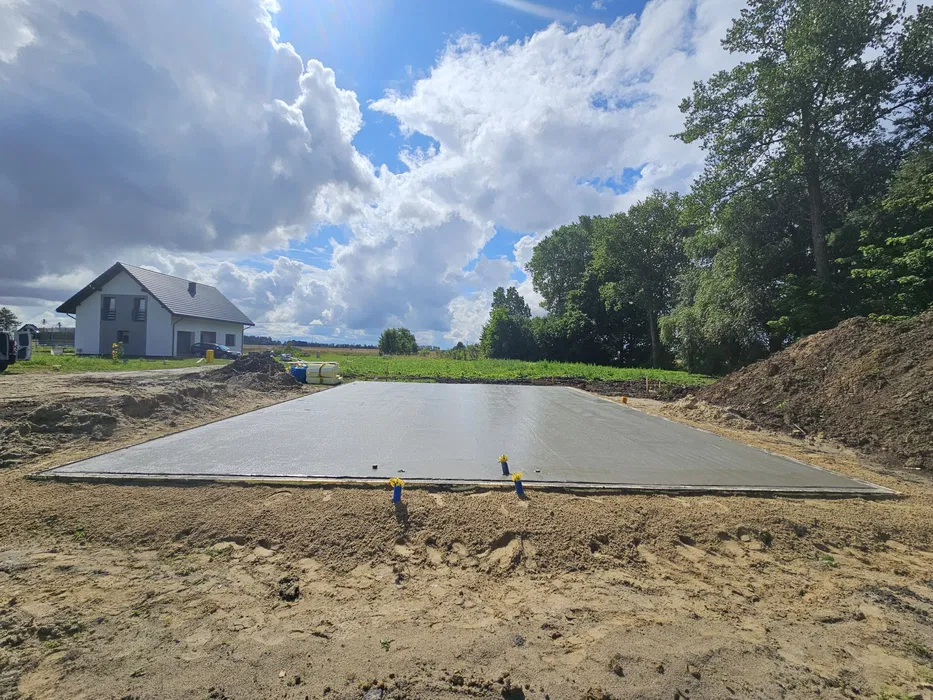Płyta fundamentowa-dom jednorodziny ,dom na zgloszenie 35 m2