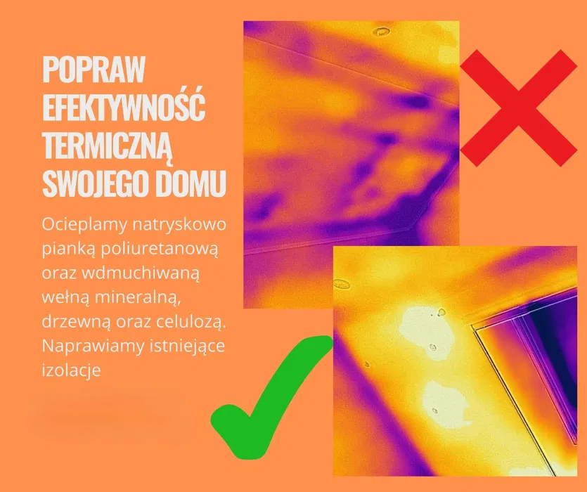 Ocieplanie poddaszy, stropów, naprawa ocieplenia celulozą, wełną