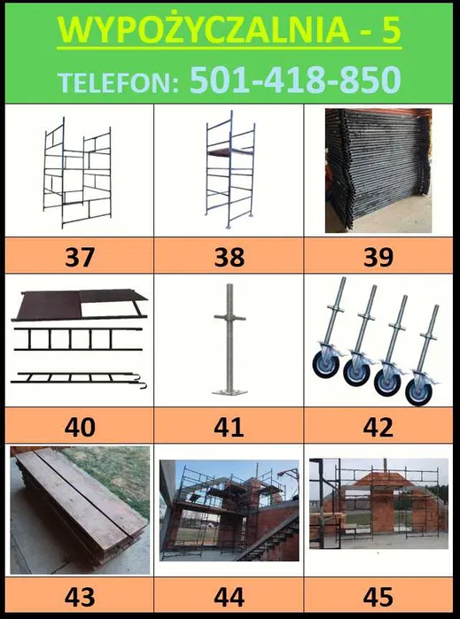 Wynajem – Rusztowanie warszawskie - Wypożyczalnia - Rusztowania