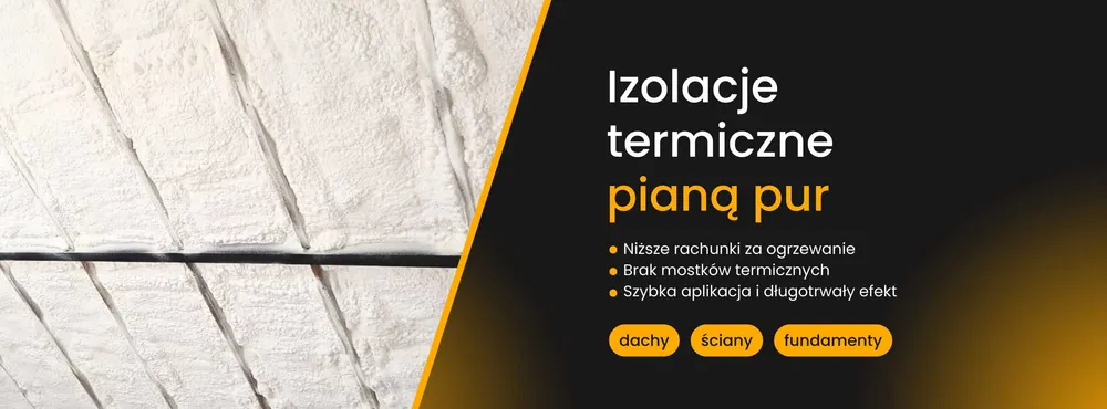 Pur Piana poddasze dach izolacja ocieplanie docieplanie hale strop
