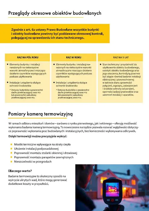 Odbiory mieszkań, kierownik budowy, inspektor nadz. przeglądy budynków