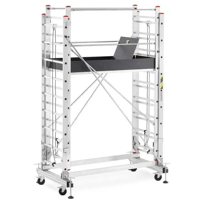 Wynajmę wypożyczę rusztowanie aluminiowe jezdne wysuwane na linke