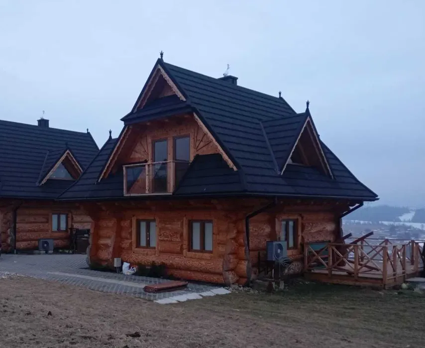 Domy całoroczne z pół bali i płazów. Cała Polska.