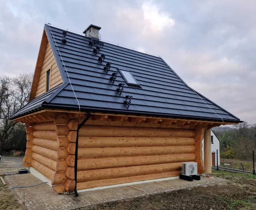 Domy całoroczne z pół bali i płazów. Cała Polska.