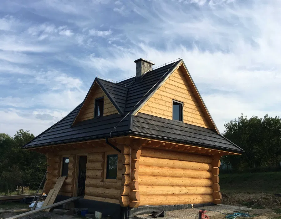 Domy całoroczne z pół bali i płazów. Cała Polska.