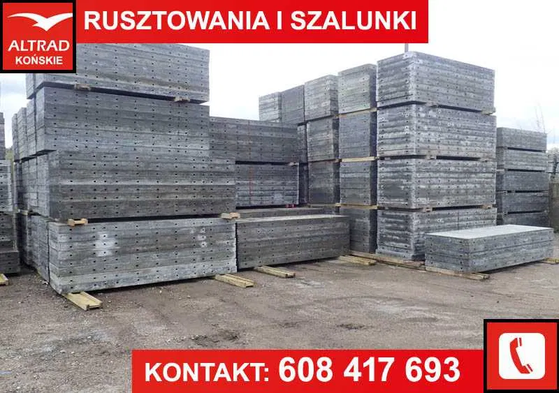 Wynajem Szalunków, Szalunki Ścienne i Stropowe, Szybka Dostawa - TANIO