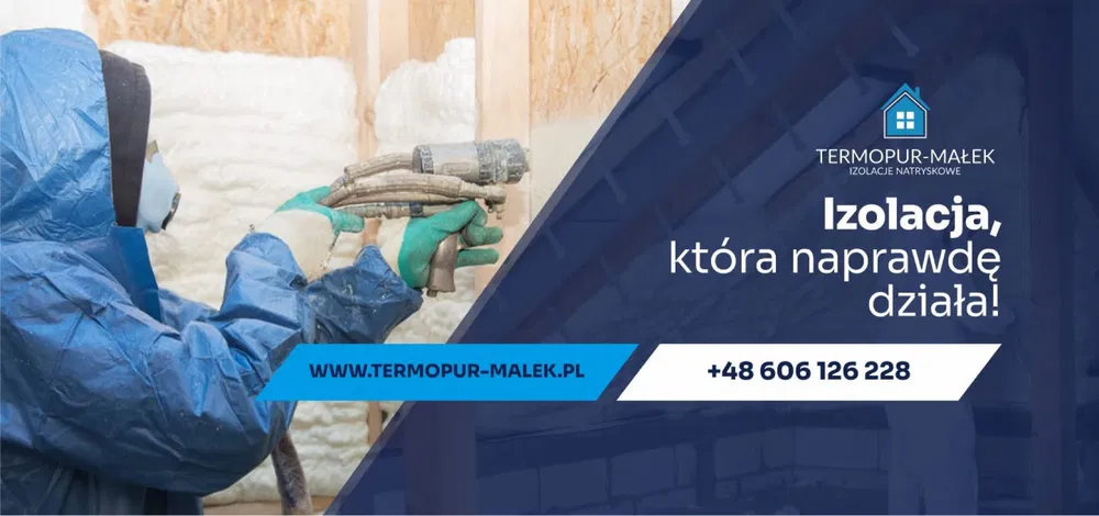 Ocieplanie poddaszy pianą PUR - Żory i okolice. TermoPur-Małek