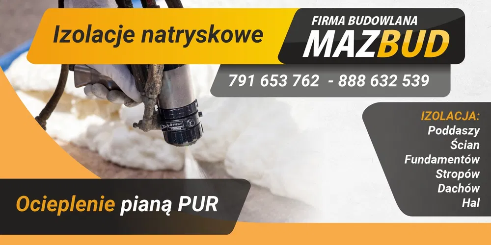 lzolacje Natryskowe, Ocieplenie pianą PUR - CAŁE ŁÓDZKIE