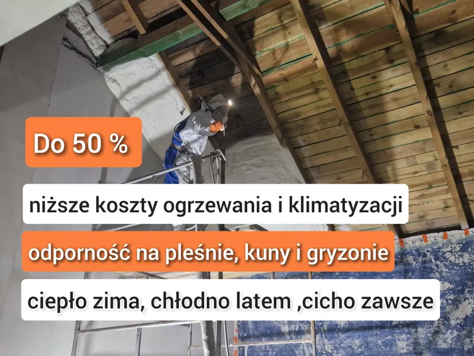 Ocieplenia Pianą PUR Ocieplanie poddasza Pianą PUR Pianka PUR