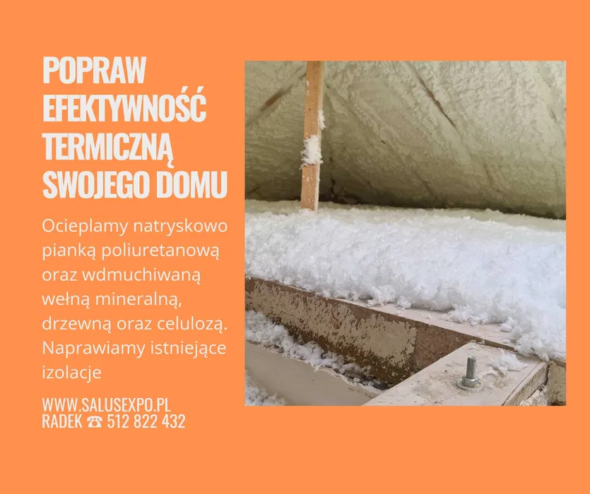 Termoizolacje wełną , celulozą, Naprawa ocieplenia poddaszy