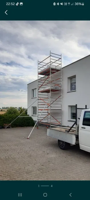 Wynajem rusztowań aluminiowych jezdnych