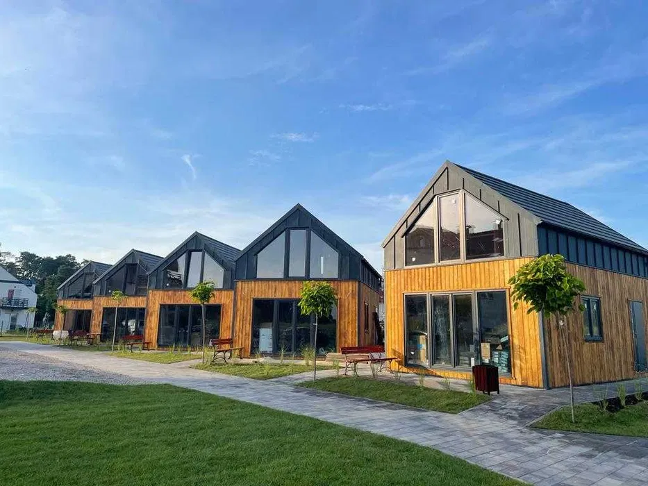 Dom drewniany, domek letniskowy 35m2, Nowoczesna Stodoła na zgłoszenie