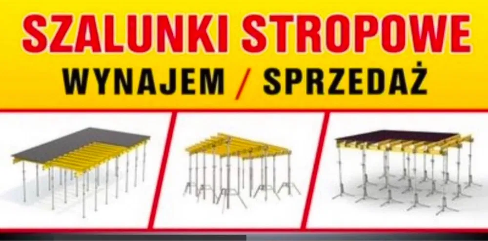 Wynajem szalunku stropowego podpory stemole dzwigary strop dzwigary