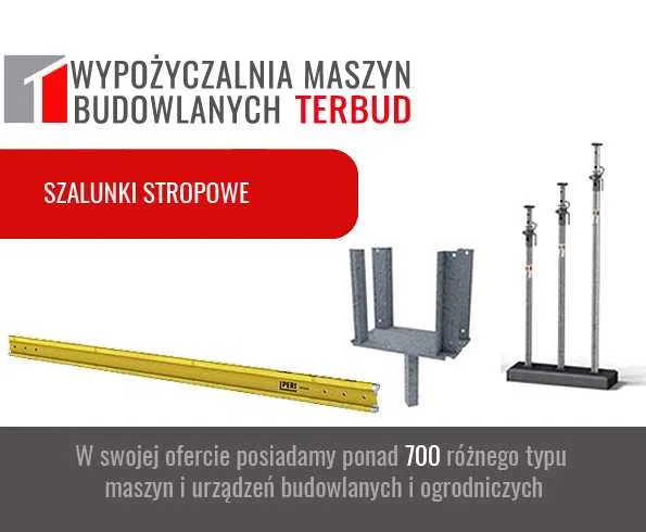 Szalunki ścienne, fundamentowe, stropowe. Geopanel, geotub