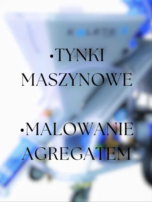Tynki maszynowe cementowo wapienne / malowanie natryskowe