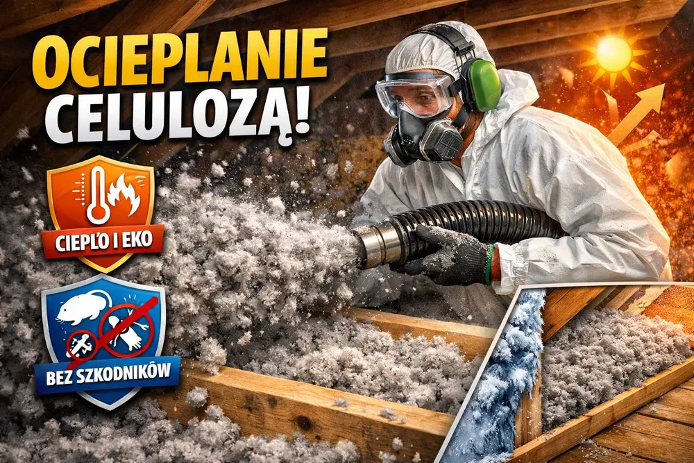 Ocieplenia celulozą, naprawa ociepleń po kunach, uzupełnianie izolacji