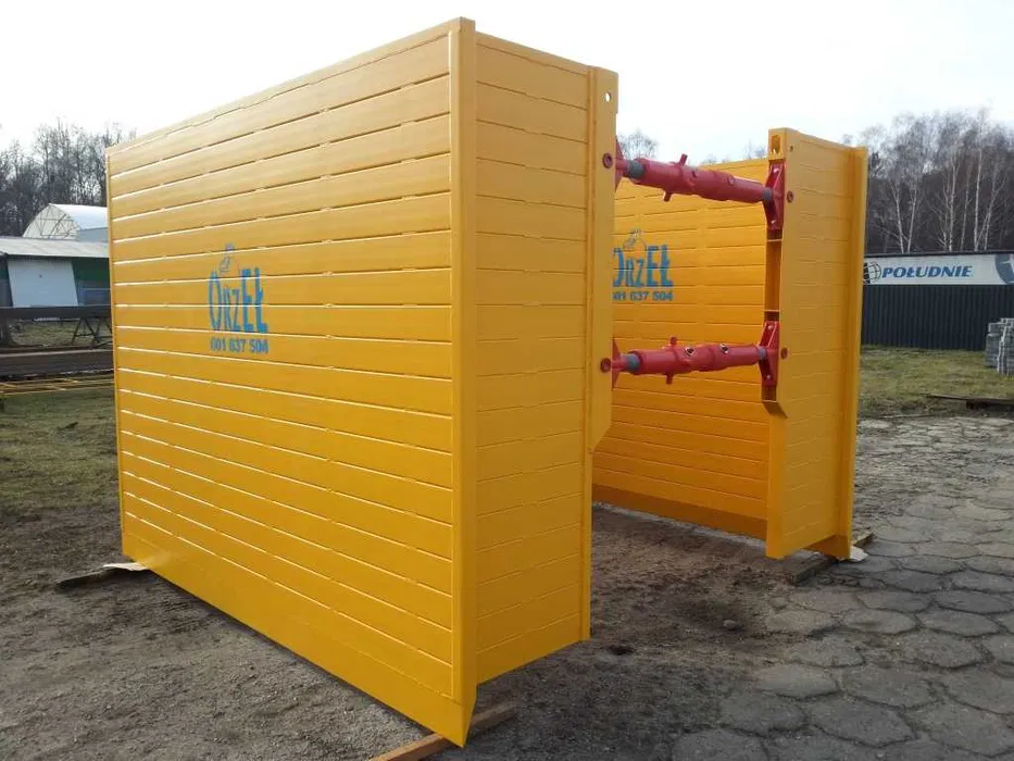 Szalunki do wykopów - SZALUNEK TYPU STUDNIA 3x3x2,3m Wynajem