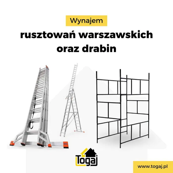 Rusztowanie elewacyjne schodowe warszawskie drabina wynajem