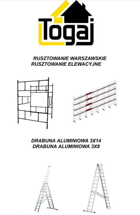 Rusztowanie elewacyjne schodowe warszawskie drabina wynajem
