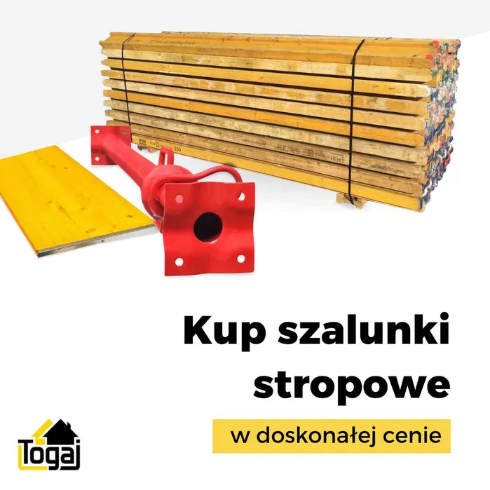 Wynajem podpory stropowe pionujące zaciski blaty dźwigary ankry ściągi