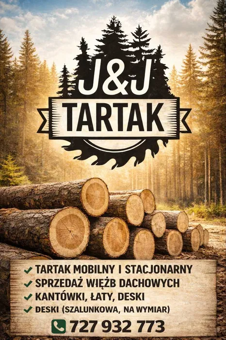tartak, tartak mobilny, tartak obwoźny, więźba dachowa