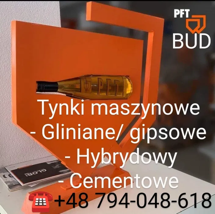 Tynki maszynowe Gipsowe/Gliniane/Cem-wap/Hybrydowy/Akustyczne
