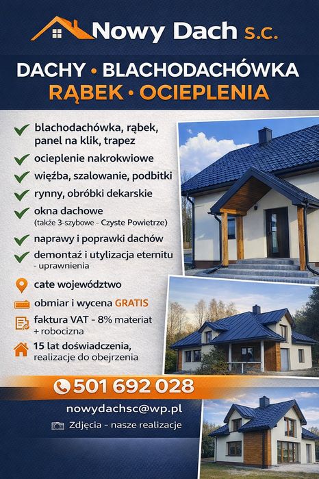 Krycie dachów pokrycia dachowe