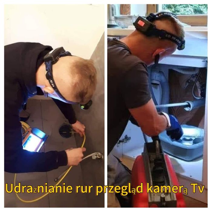 Hydraulik Udrażnianie rur /Wuko/ przegląd kamerą TV kanalizacij
