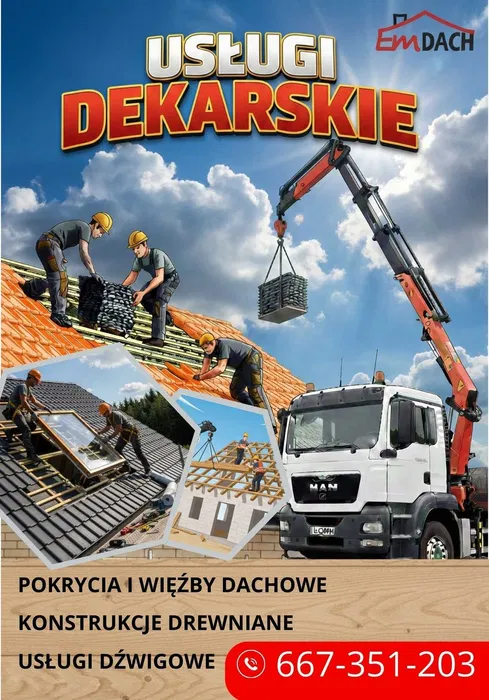 Usługi dekarskie, dachy, altany, konstrukcje drewniane