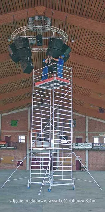 ADAMEK. Rusztowanie aluminiowe jezdne, przejezdne. WYNAJEM - TARNÓW