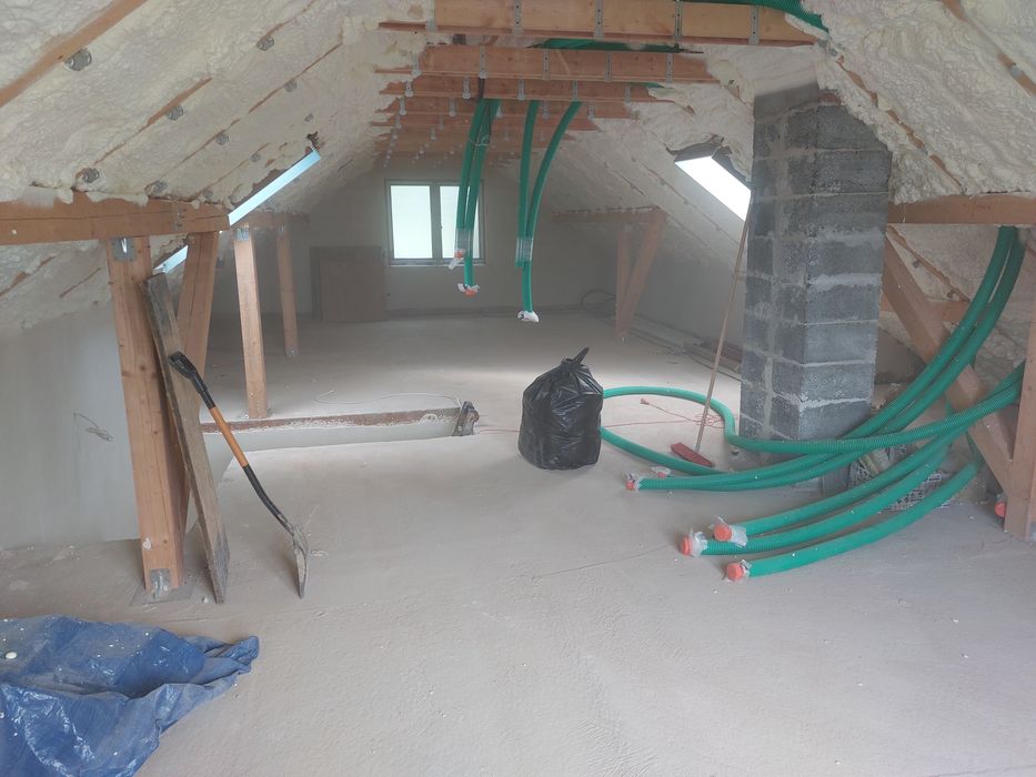 Izolacja piana PUR, Poddasza, fundamenty itp. termoizolacja ocieplenia