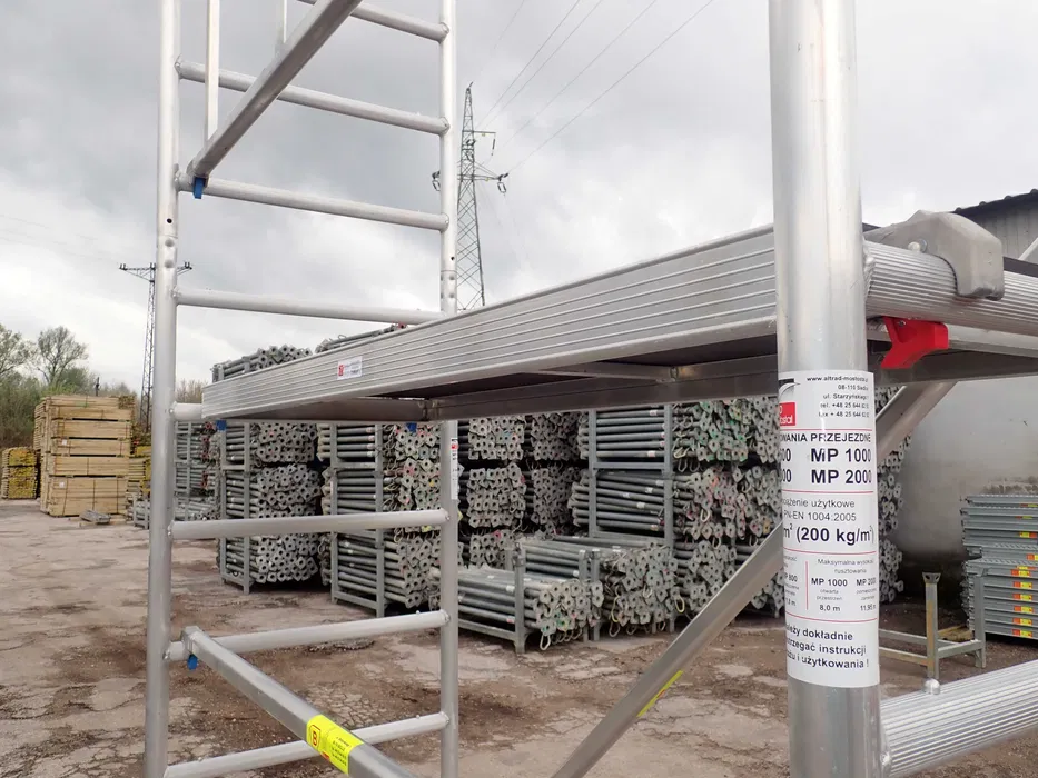 Rusztowanie jezdne, Rusztowanie aluminiowe, Rusztowanie na kółkach -FV