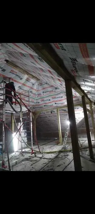 Docieplenia metodą wdmuchiwania Celuloza Wełna Knauf Supafil Piana pur