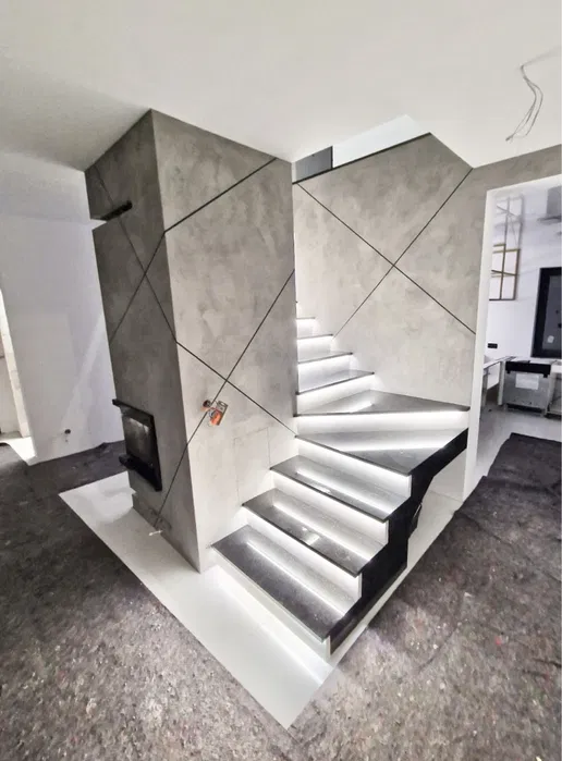 Beton architektoniczny tynki dekoracyjne elewacja rdza mikrocement