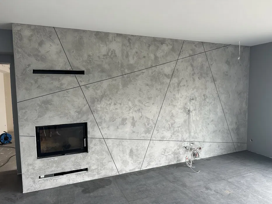 Beton architektoniczny tynki dekoracyjne elewacja rdza mikrocement