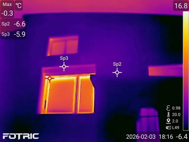 Inspekcja kamerą termowizyjną | Mostki cieplne | Raport