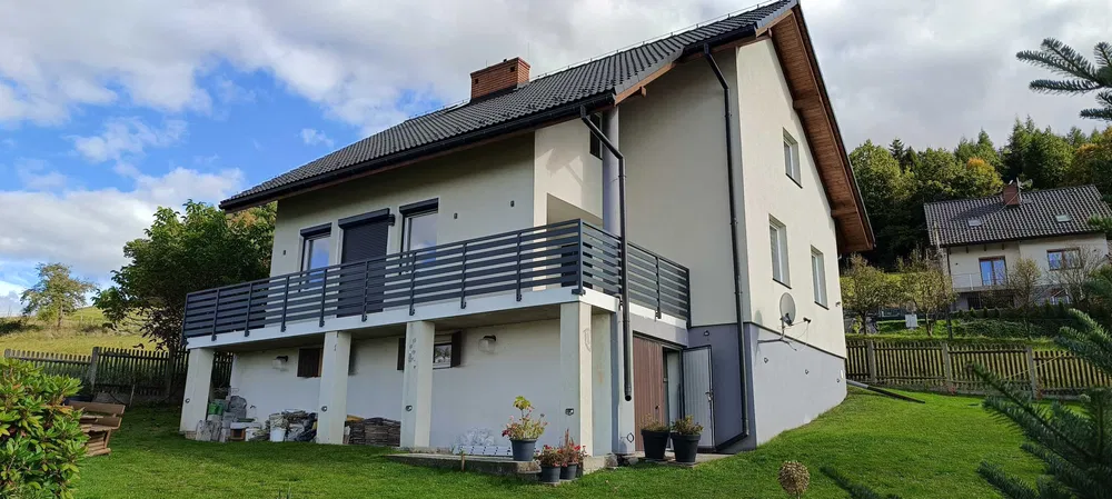 Balustrada balkonowa zewnętrzna metalowa aluminiowa stalowa na miarę