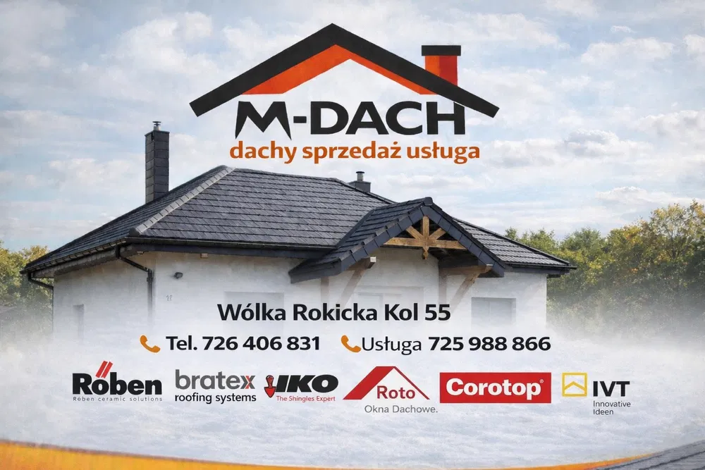 Dachy sprzedaz usluga Wolka Rokicka