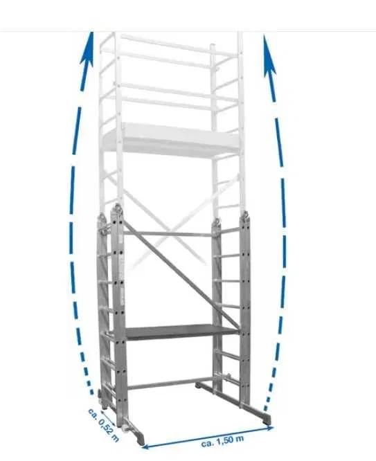 Wypożyczalnia, wynajem rusztowani przegubowego wys. robocza 4.85m