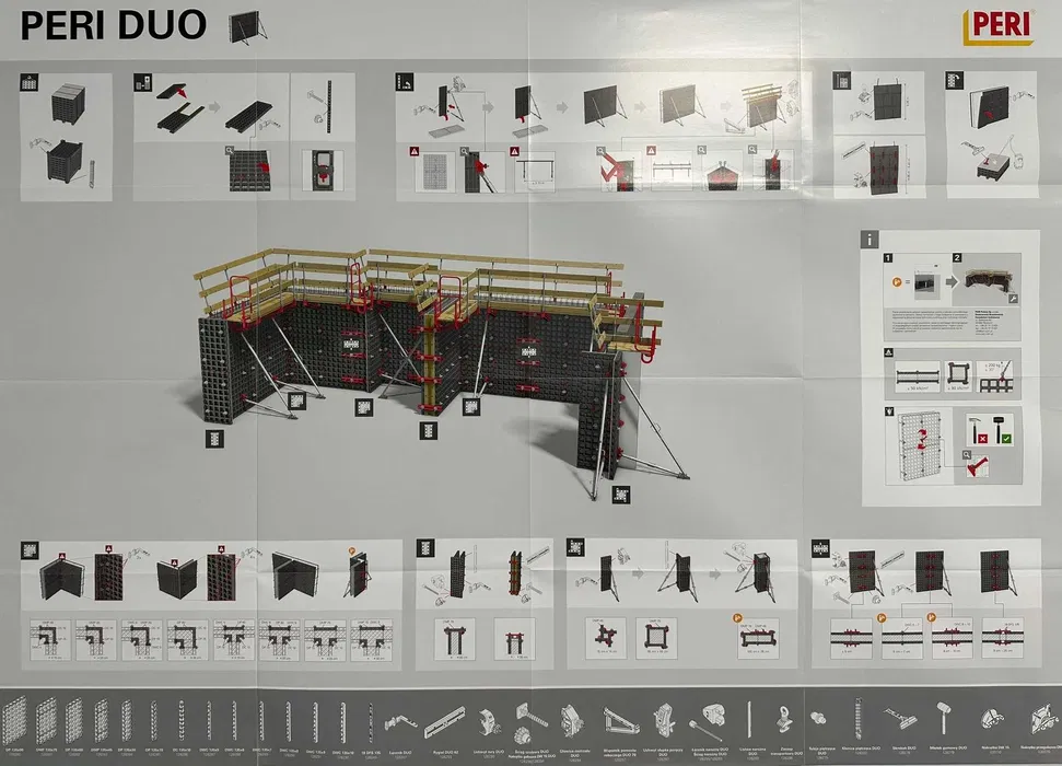 Wynajem systemu szalunkowego ściennego PERI DUO | RDM Invest Grójec