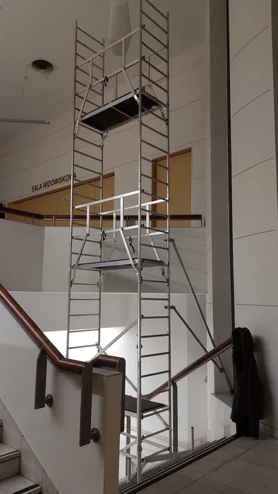 RUSZTOWANIE na schody 7m aluminiowe lekkie mobilne transport wypożyczę