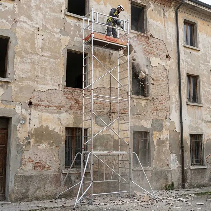 Wynajem Rusztowanie FARAONE COMPACT XS ABCD 7,6m 200zł / Doba