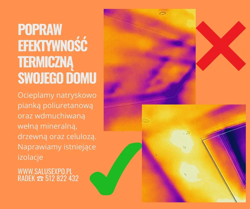 Termoizolacje wełną, celulozą, Naprawa ocieplenia poddaszy, ocieplenie