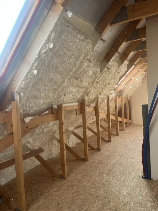 Ocieplenie poddasza,docieplenie,izolacja pianą pur,izolacja natryskowa