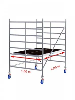 Wynajem rusztowanie przejezdne. Rusztowania aluminiowe Krause. Od3,0m