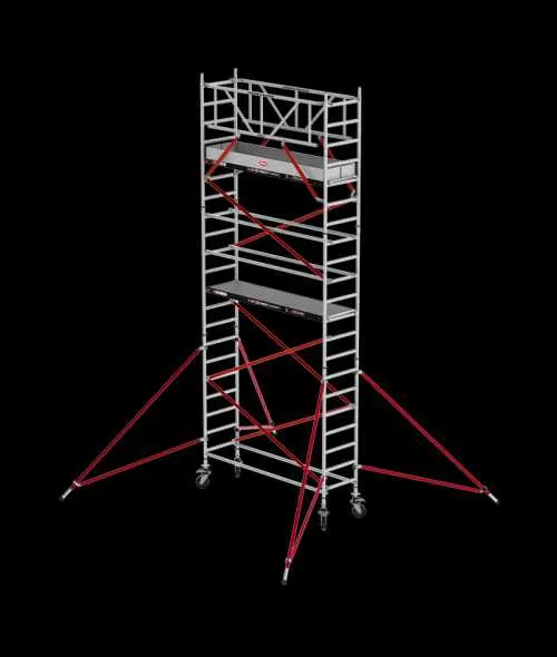 Wynajem rusztowanie aluminiowe przejezdne 10m robocza