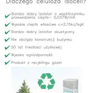 Ocieplenie poddasza celulozą, Naprawa izolacji, Wdmuchiwanie Steico.
