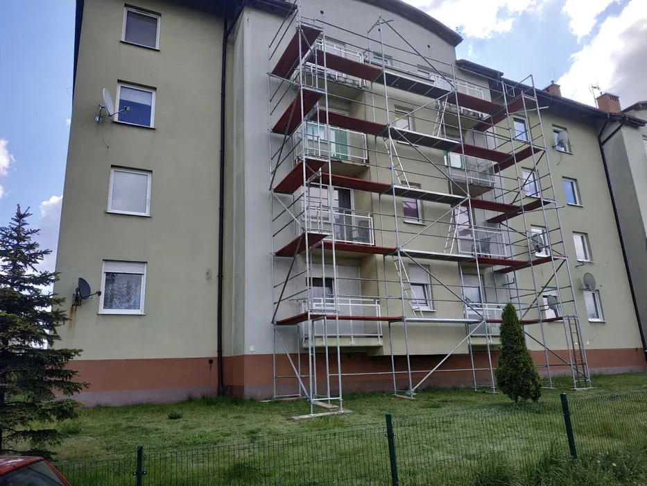 WYNAJEM Mysłowice - Rusztowanie elewacyjne fasadowe | Transport Montaż